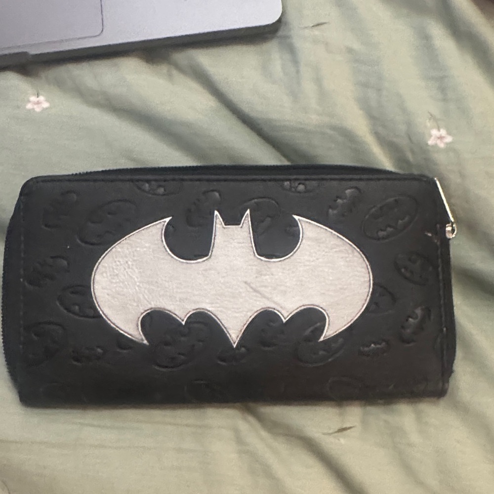 DC Comics Black and Silver Batman Wallet